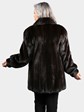 Woman's Natural Deepest Mahogany Mink Fur Stroller