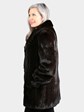 Woman's Natural Deepest Mahogany Mink Fur Stroller