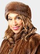 Woman's Light Mahogany Female Mink Fur Coat