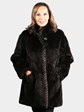 Woman's Dyed Matara Sheared Beaver Fur Jacket (Reversible)