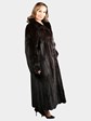 Woman's Natural Deepest Mahogany Female Mink Coat
