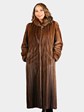 Woman's Natural Scanglow Female Mink Fur Coat
