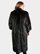 Woman's Natural Ranch Female Mink Fur Coat with Directional Design