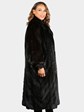 Woman's Natural Ranch Female Mink Fur Coat with Directional Design