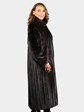 Woman's Natural Deepest Mahogany Female Mink Fur Coat