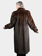 Woman's Natural Mahogany Female Mink Fur Coat