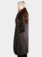 Woman's Natural Mahogany Female Mink Fur Coat