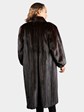 Woman's Natural Deep Mahogany Female Mink Fur Coat