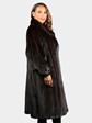 Woman's Natural Deep Mahogany Female Mink Fur Coat