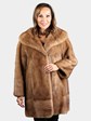 Woman's Vintage Natural Pastel Mink Fur Jacket