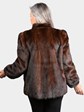 Woman's Natural Mahogany Mink Fur Jacket