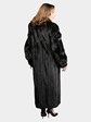 Woman's Dyed Black Mink Fur Coat