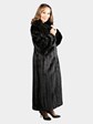 Woman's Dyed Black Mink Fur Coat