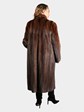 Woman's Natural Mahogany Mink Fur Coat