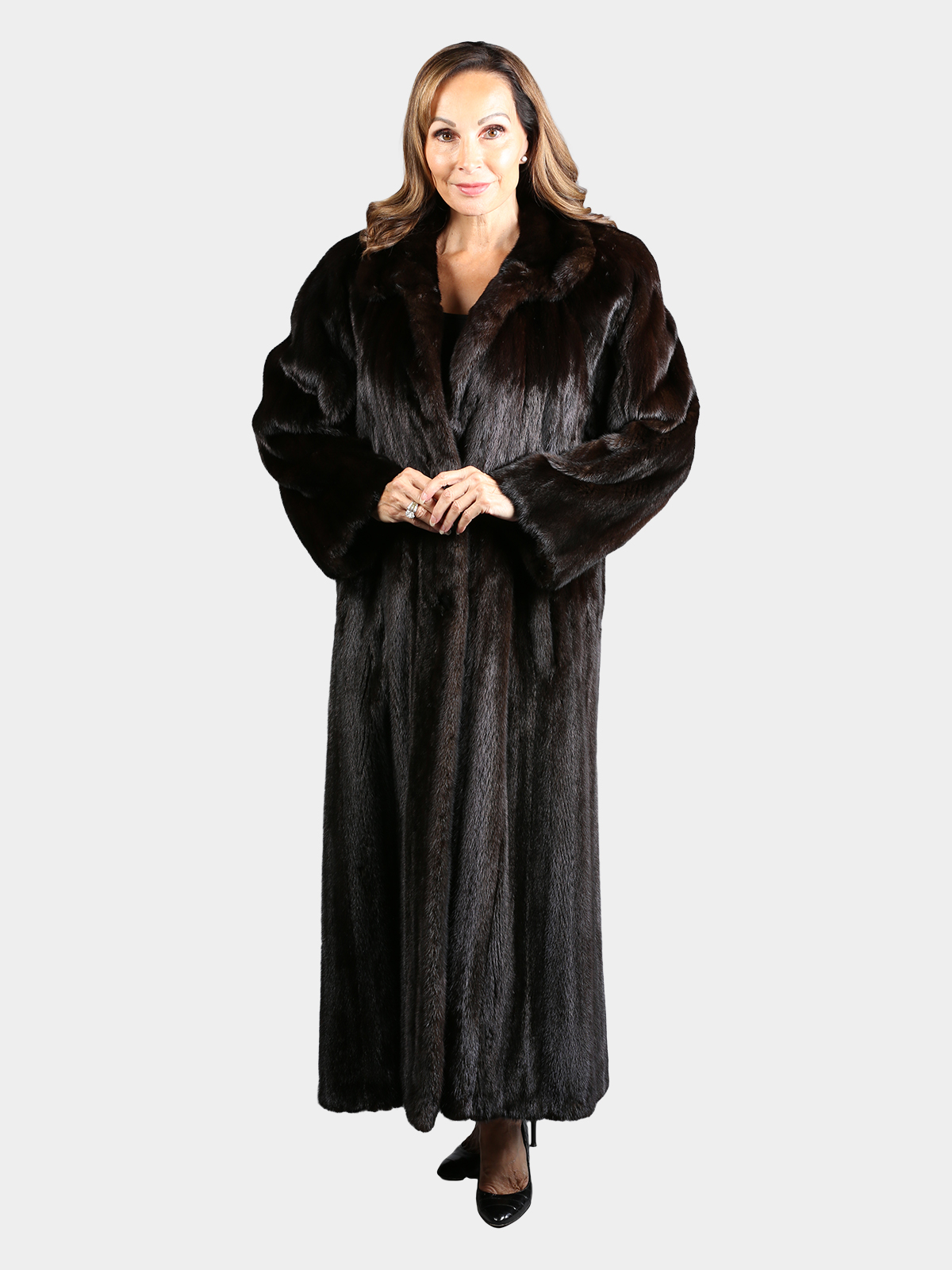Woman's Natural Ranch Female Mink Fur Coat