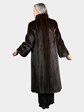 Woman's Natural Mahogany Mink Fur Coat (Reversible)