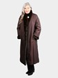 Woman's Natural Mahogany Mink Fur Coat (Reversible)