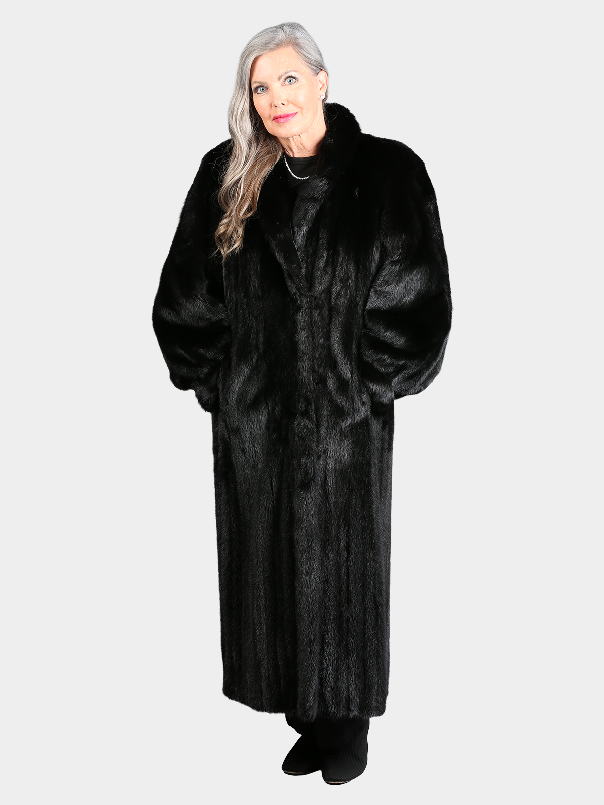 Woman's Natural Ranch Female Mink Fur Coat