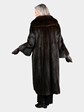 Woman's Vintage Natural Deep Mahogany Female Mink Fur Coat