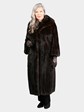 Woman's Vintage Natural Deep Mahogany Female Mink Fur Coat