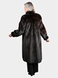 Woman's Natural Deepest Mahogany Female Mink Fur Coat