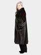 Woman's Natural Deepest Mahogany Female Mink Fur Coat