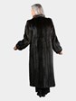 Woman's Dyed Black Mink Fur Coat