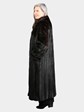 Woman's Dyed Black Mink Fur Coat