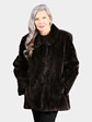 Woman's Dyed Matara Sheared Beaver Fur Jacket