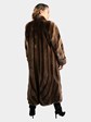 Woman's Natural Phantom Sheared Beaver Fur Coat with Directional Design