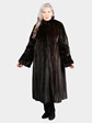 Woman's Natural Mahogany Mink Fur Coat