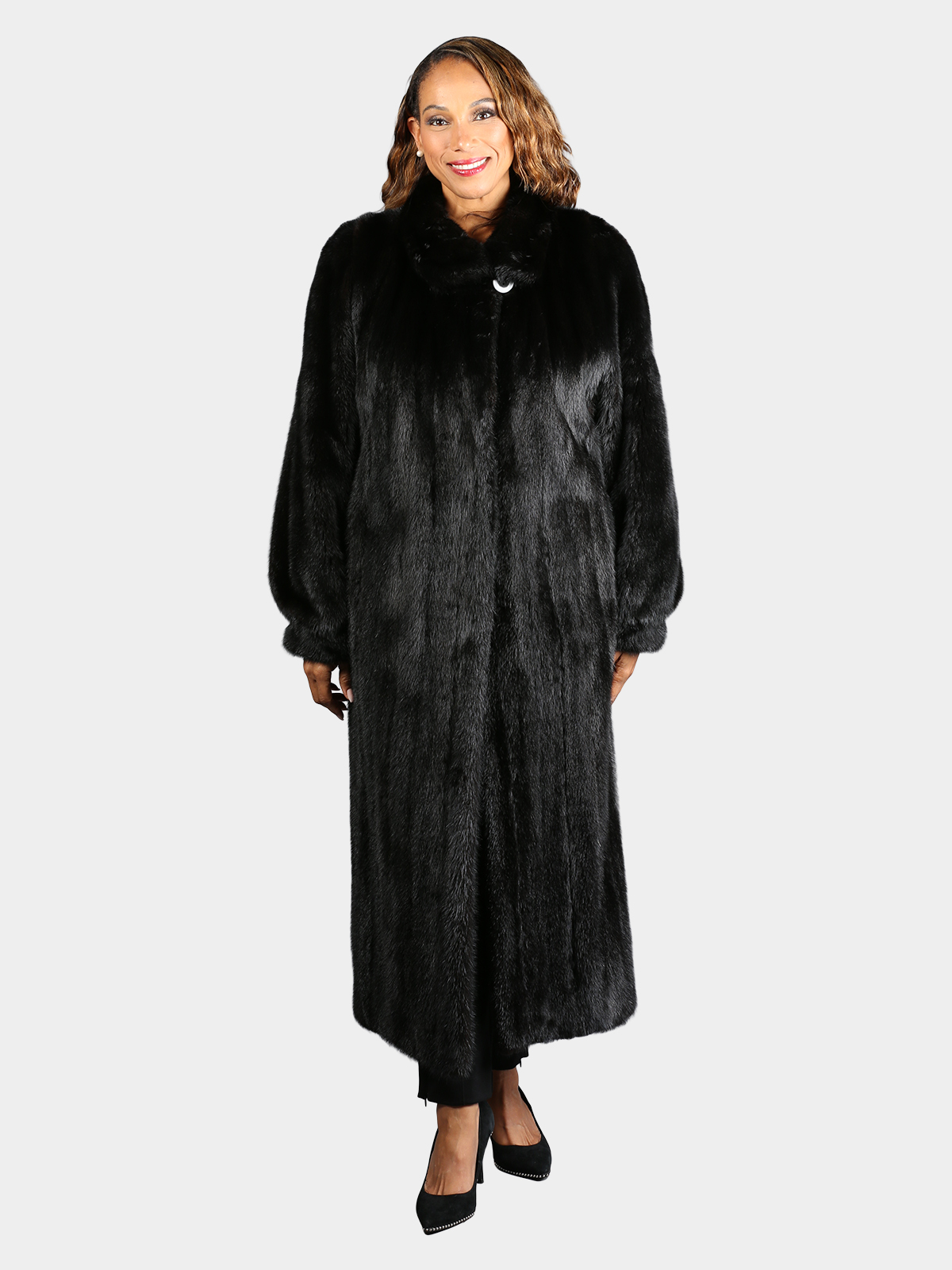 Woman's Natural Ranch Mink Fur Coat
