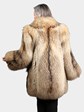 Woman's Natural Finnish Raccoon Fur Stroller