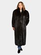 Woman's Natural Deepest Mahogany Mink Fur Coat