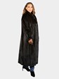 Woman's Natural Deepest Mahogany Mink Fur Coat