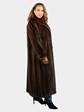 Woman's Natural Mahogany Mink Fur Coat