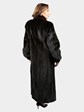Woman's Natural Deepest Mahogany Mink Fur Coat