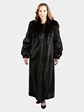 Woman's Natural Deepest Mahogany Mink Fur Coat
