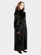 Woman's Natural Deepest Mahogany Mink Fur Coat