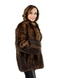 Woman's Natural Opossum Fur Jacket