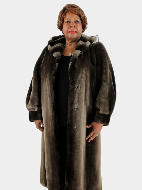 Woman's Phantom Sheared Beaver Fur Coat