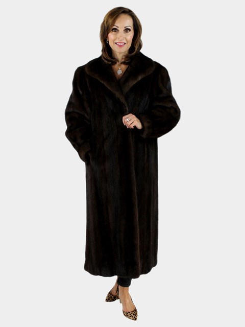 Mahogany Mink Fur Coat