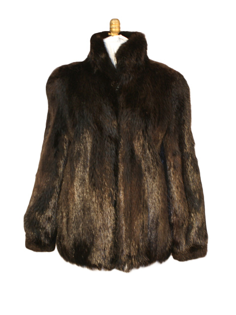 Full Length Long Hair Beaver Fur Coat - Women's Medium | Estate Furs