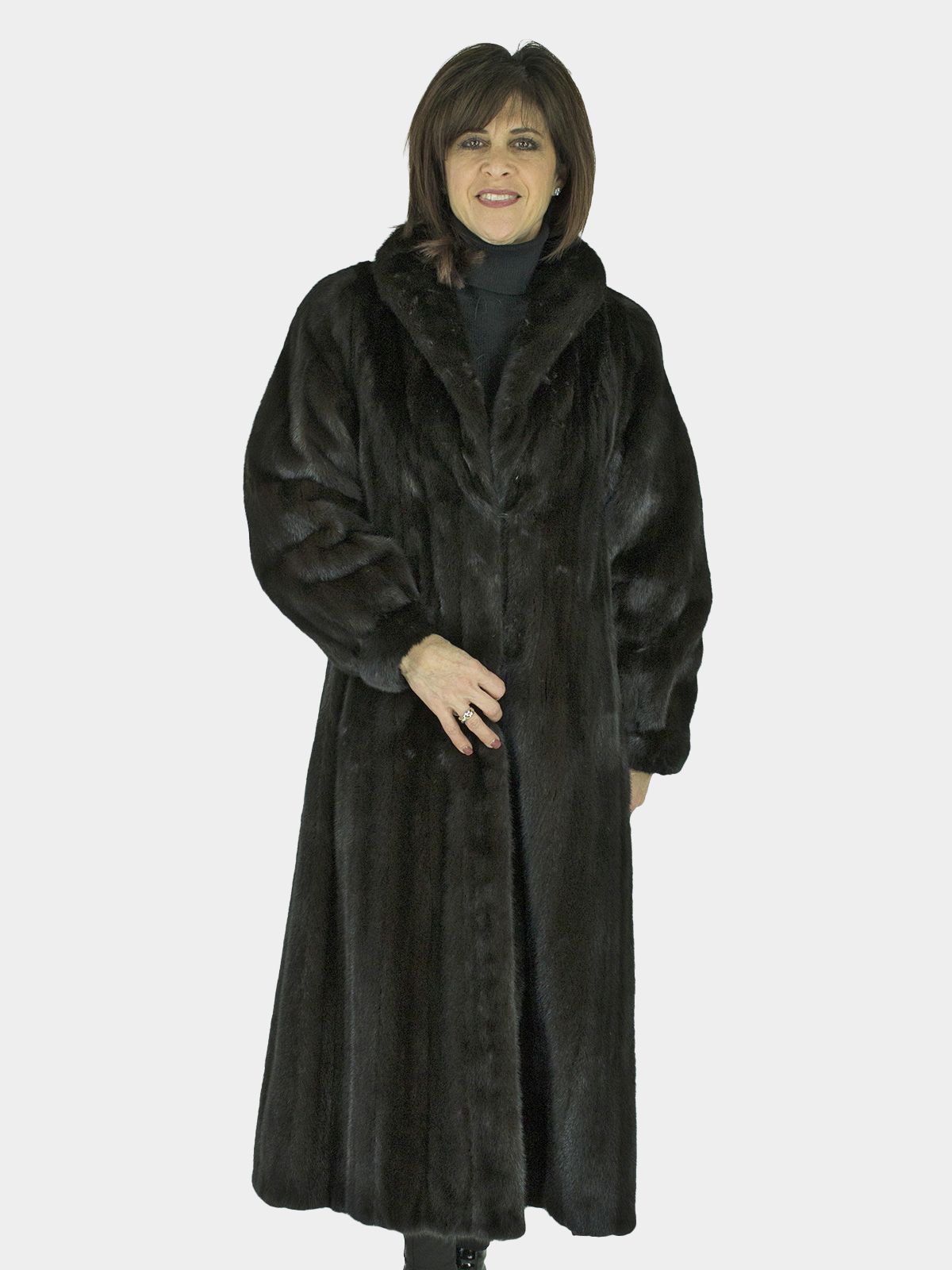 women's mink long coats