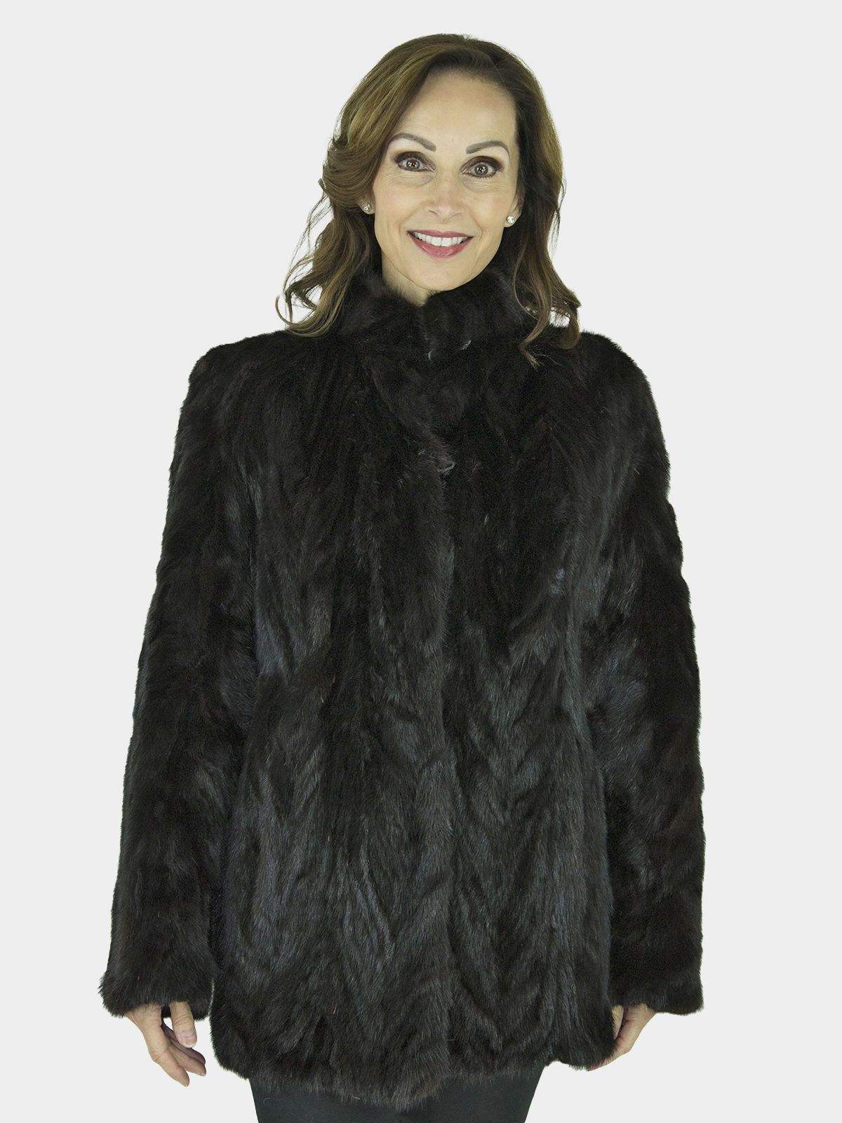 monogram mink coat