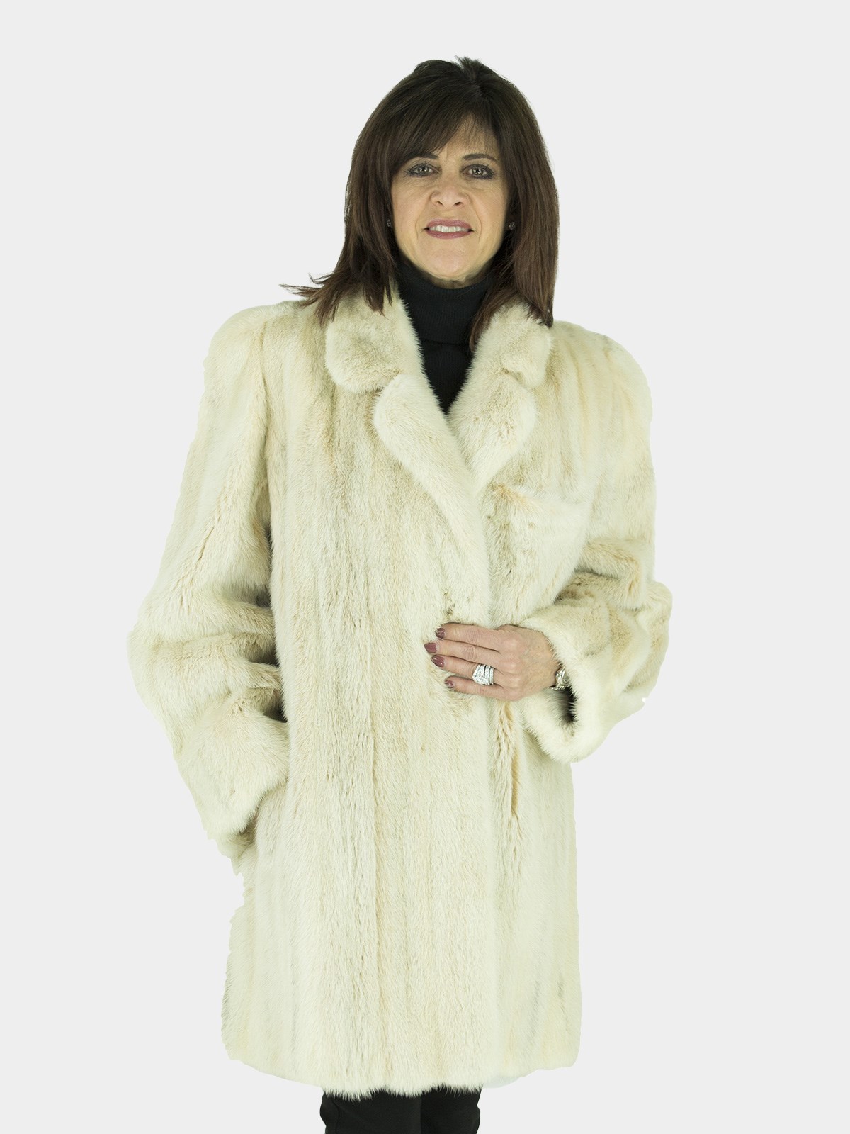 Woman's Blush Female Mink Fur Stroller