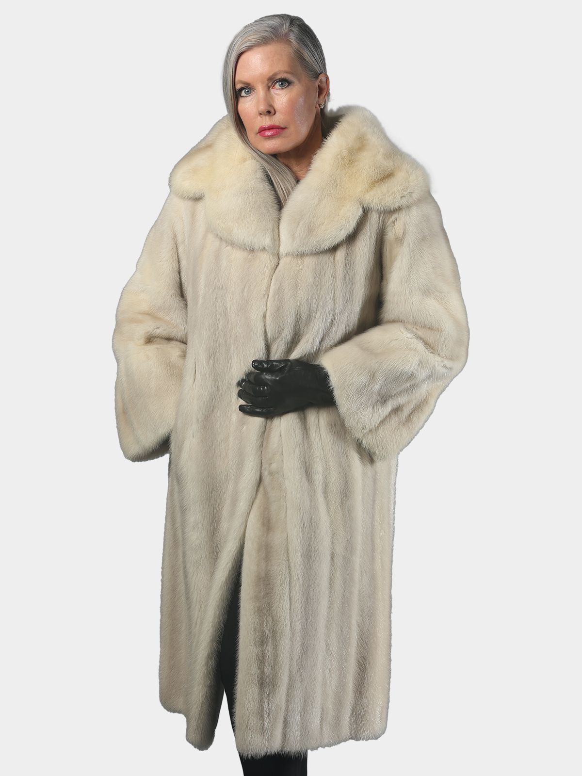 Fur Coats DONDUP Woman color Yellow Cream