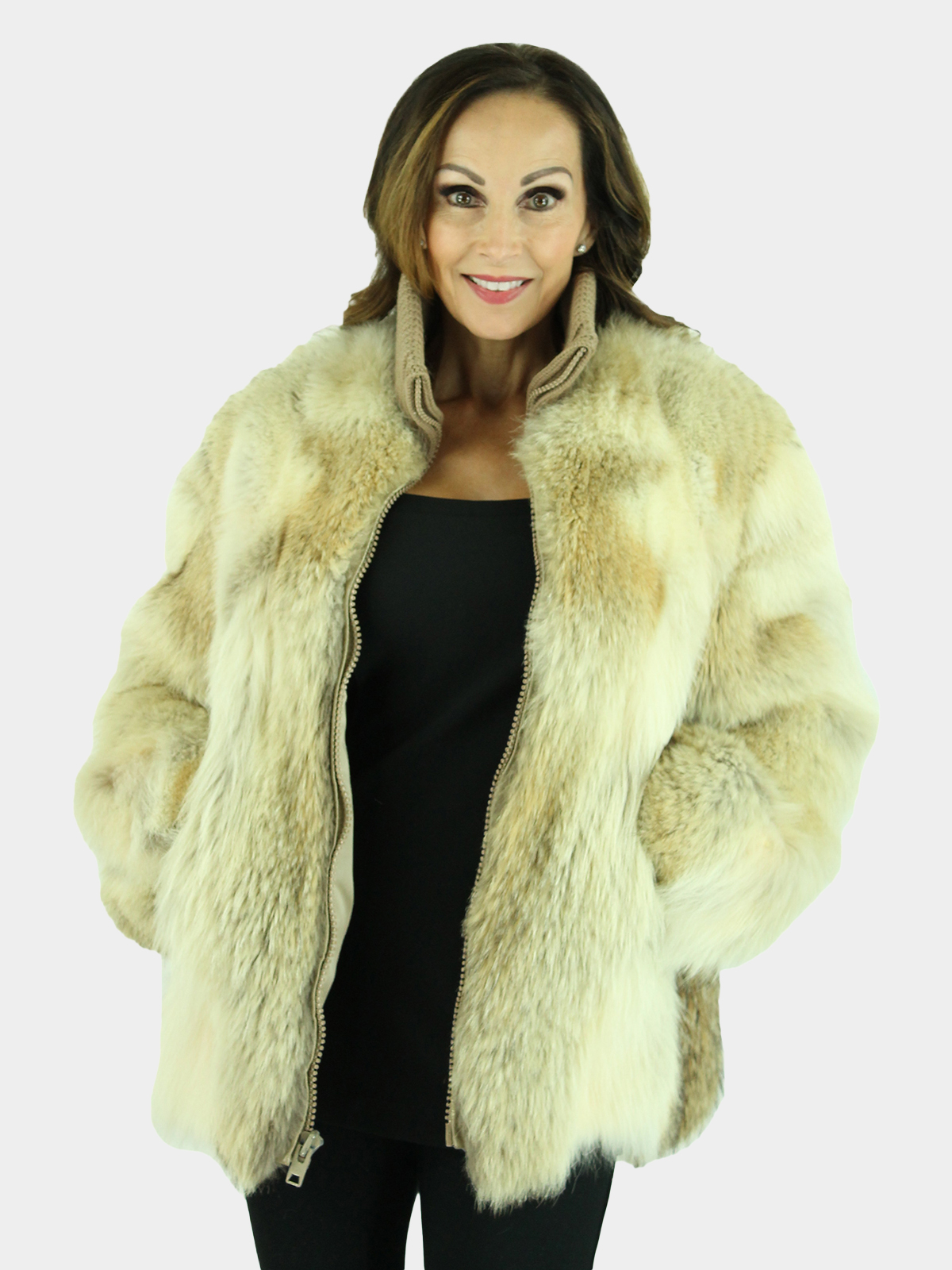 Coyote Fur Jacket Women's Small | Estate Furs