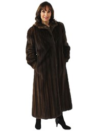 Woman's Classically Styled Lunaraine Mink Fur Coat