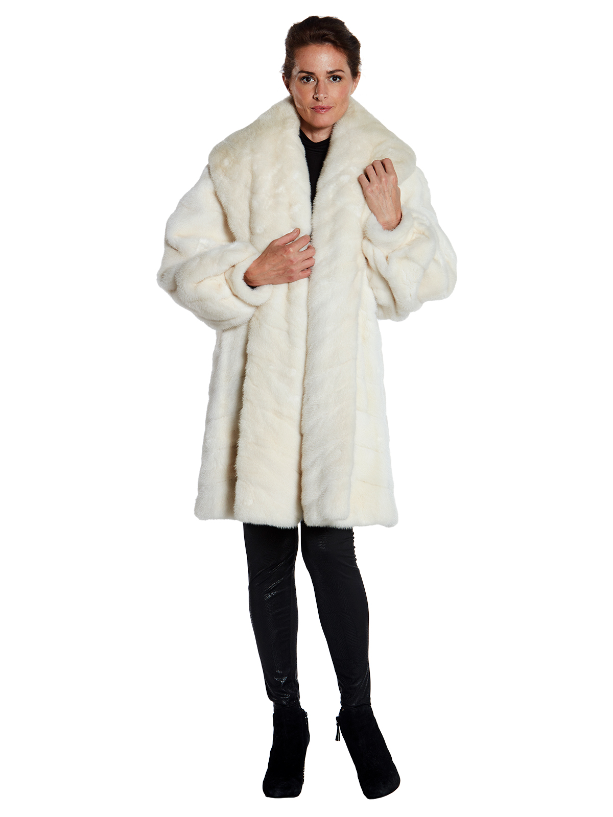 White Mink Full Length Coat